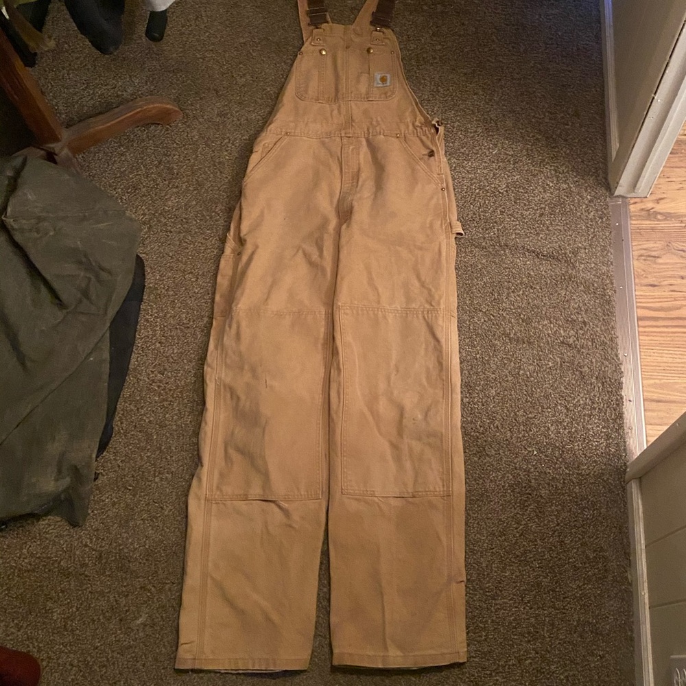 Carhartt overalls well worn 36W 34L